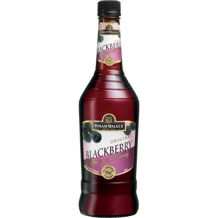 HIRAM WALKER BLACKBERRY FLAVORED BRANDY 70