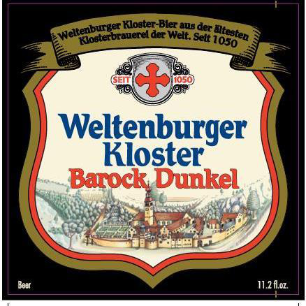 Weltenburger Barock Dunkel Dark Lager 4/6Pk 11.2 Oz
