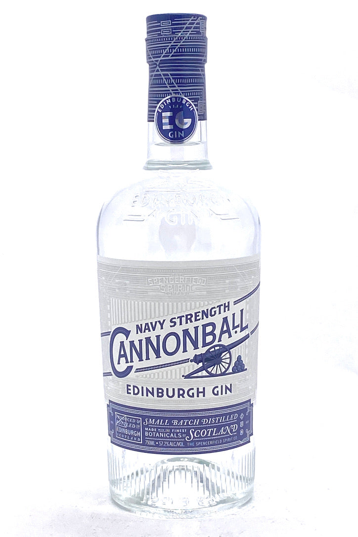 Edinburgh Navy Strength Cannonball Gin 750ML