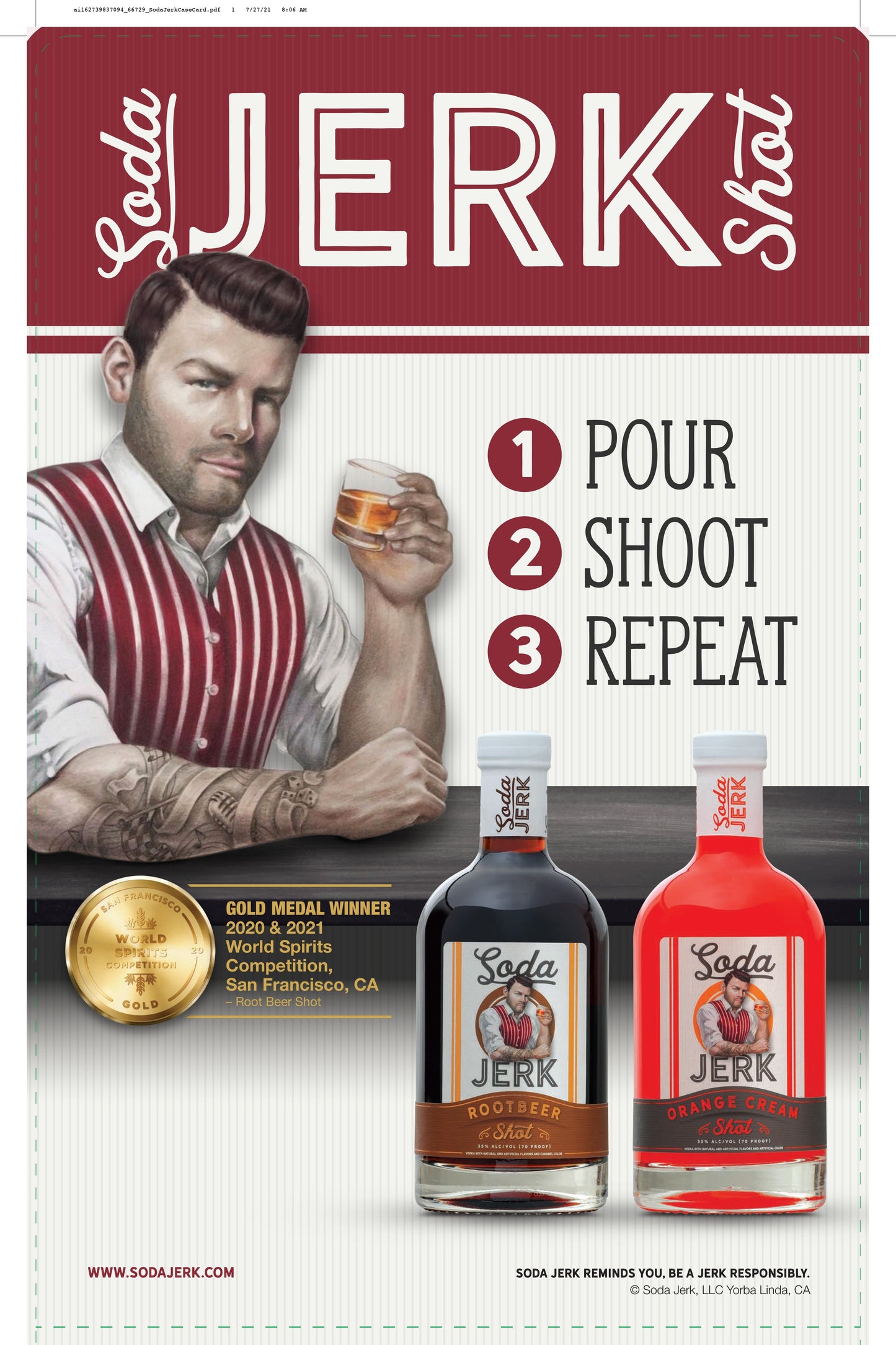 Soda Jerk Orange Cream Shot 750Ml