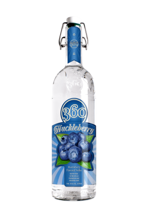 360 Huckleberry Flavored Vodka 1L