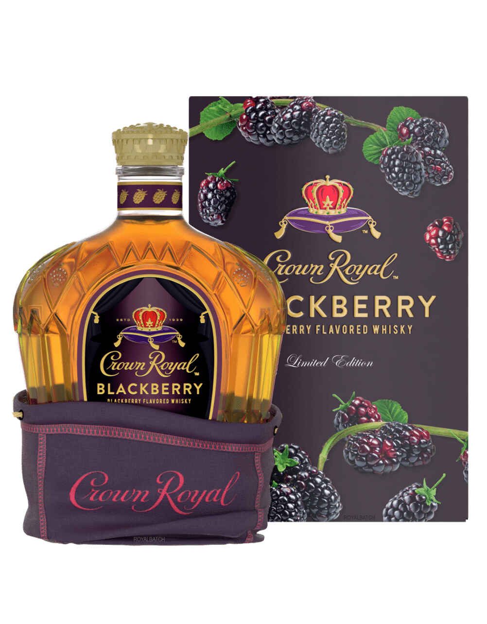 Crown Royal Blackberry Canadian Flavored Whiskey