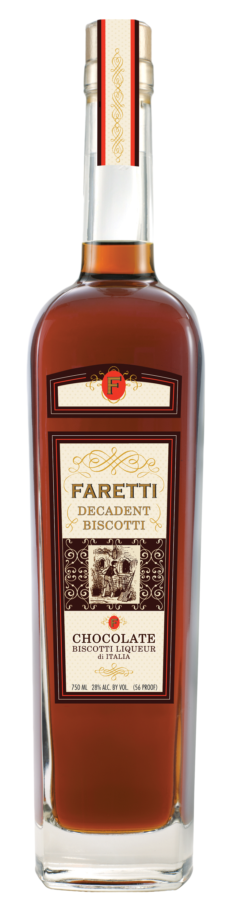 Faretti Chocolate Biscotti Liqueur 750ML