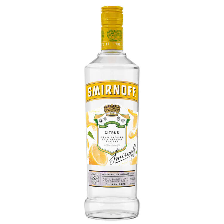 SMIRNOFF CITRUS FLAVORED VODKA 70 750ML
