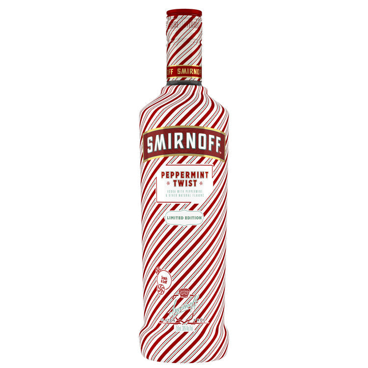 SMIRNOFF PEPPERMINT FLAVORED VODKA PEPPERMINT TWIST LIMITED EDITION 60 750ML