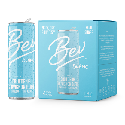 Bev Glow Sparkling White Wine Can 250Ml (24 Cans)